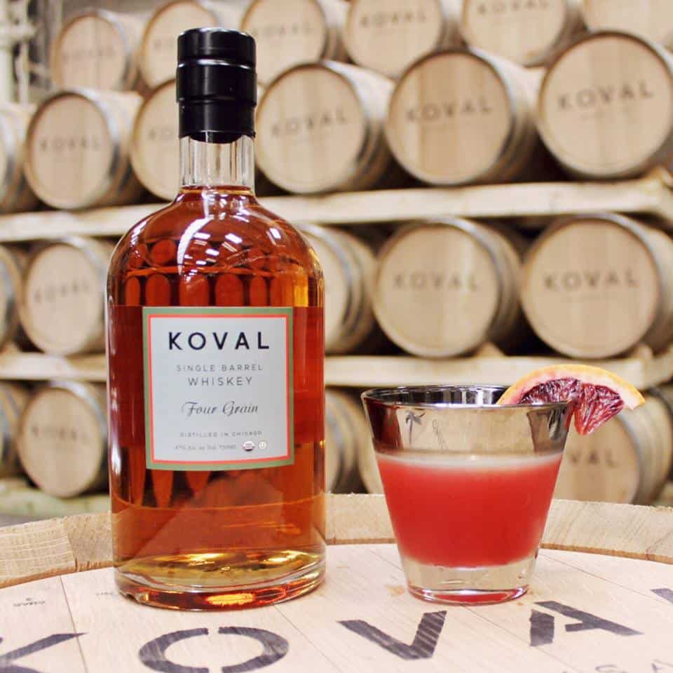 Blood & Sand Cocktail (photo courtesy of Koval Distillery)