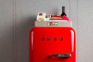 This classic style SMEG refrigerator made for the Chambers of the Virgin Hotel.