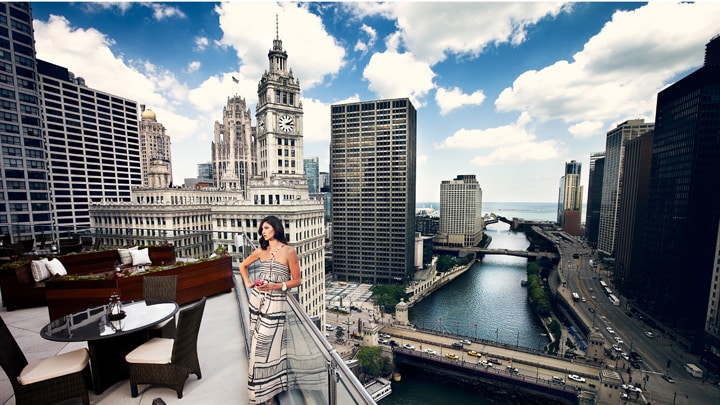 Terrace at Trump Tower.  Photo by Brian Kuhlmann