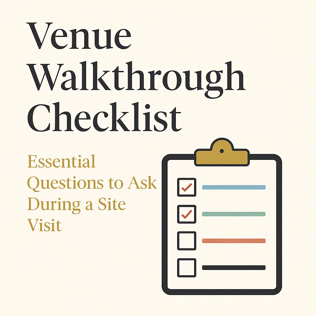 The Ultimate Venue Walkthrough Checklist for Event Planners