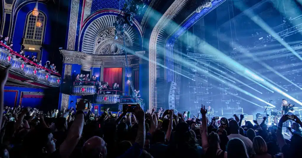 Riviera Theater Interior Blue